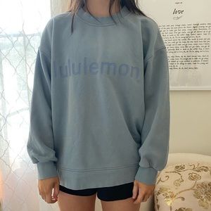 lululemon blue crewneck